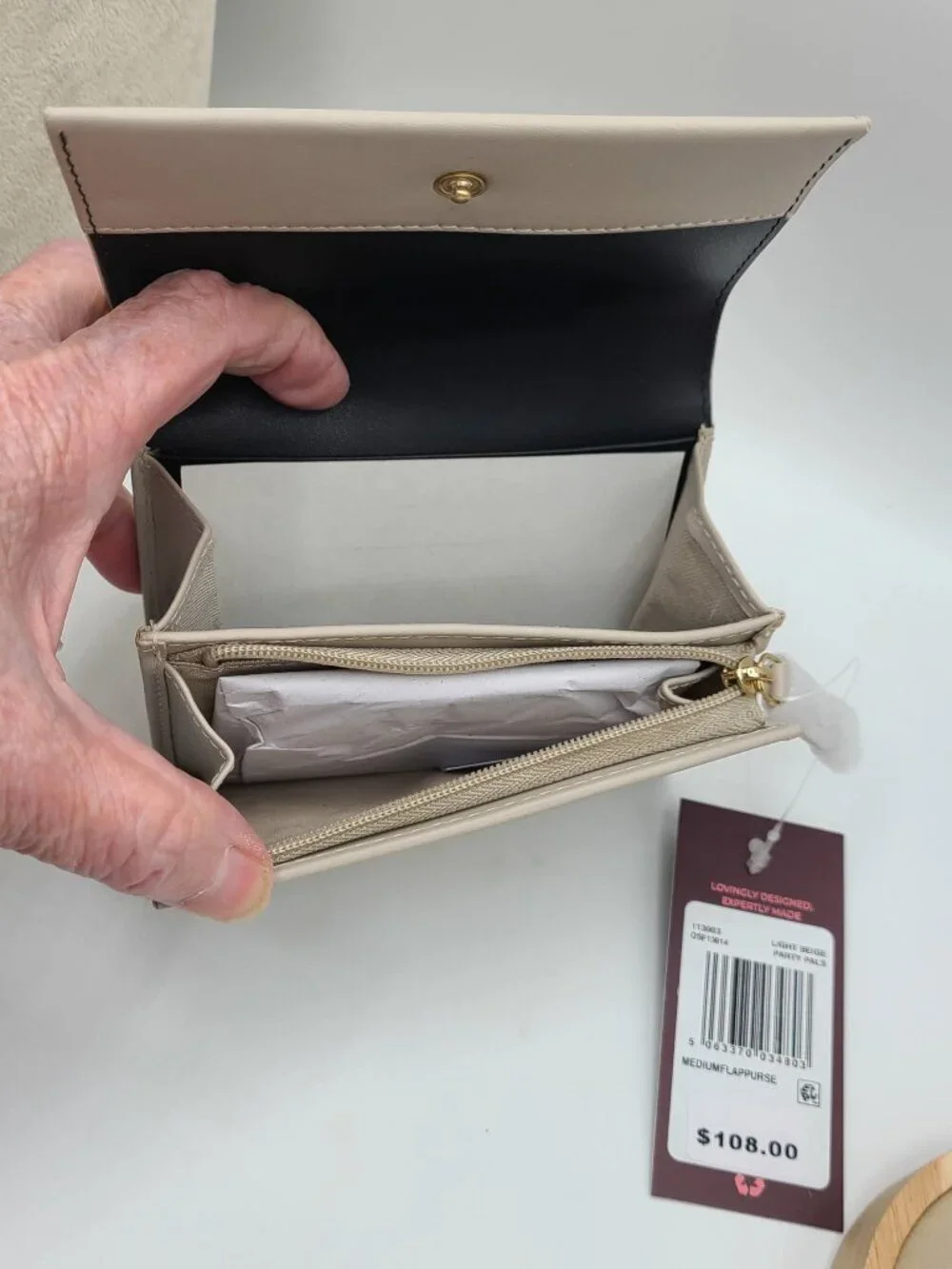 Radley London Party Pals in Light Beige Wallet